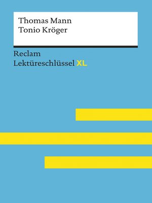 cover image of Tonio Kröger von Thomas Mann